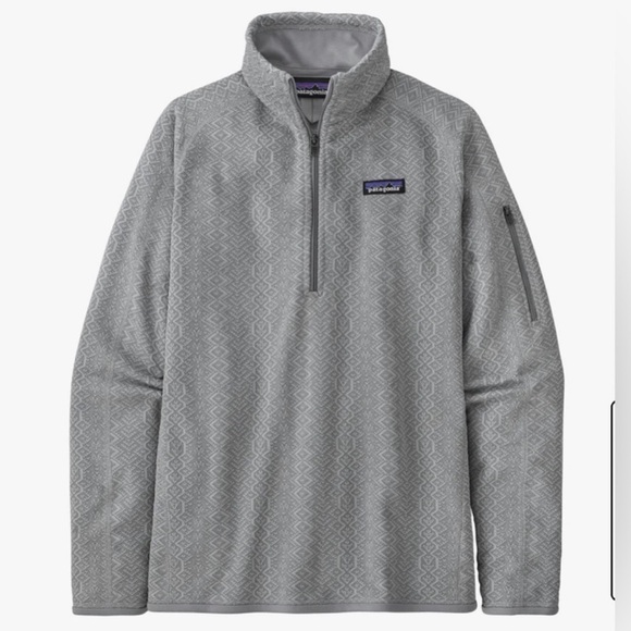 NWT! Patagonia Better Sweater in Frozen Jaquard Salt Grey Size Medium - Picture 3 of 6